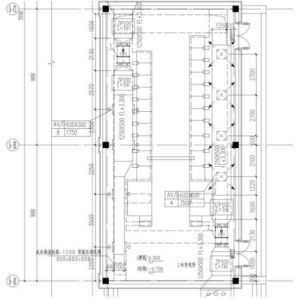 機關後勤服（fú）務中心通風設計全套圖紙